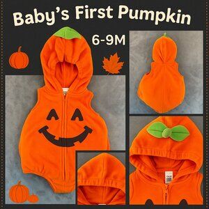🎃 Carter’s Pumpkin Costume 6-9M Baby Halloween
